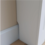 Poklopac za radijator, bijeli, MDF, 112x19cx81 cm - Image 4