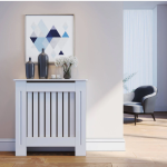 Poklopac za radijator, MDF, bijeli,  78x19x81,5 cm