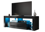 LED TV komoda, visoki sjaj, crna, 140x35x50,5 cm