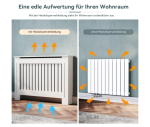 Poklopac za radijator, drveni, bijeli, 78x19x81,5 cm - Image 2