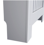 Poklopac za radijator, drveni, bijeli, 152 x 19 x 81,5 cm - Image 4