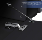 LED TV komoda, visoki sjaj, crna, 140x35x50,5 cm - Image 5