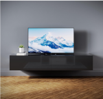 TV komoda, visoki sjaj, crna, 160 x 40 x 30 cm