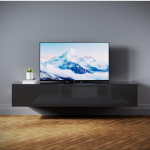 TV komoda, visoki sjaj, crna, 160 x 40 x 30 cm