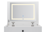 LED stolić za šminkanje 3 u 1, bijeli, 83x45x60 cm - Image 5