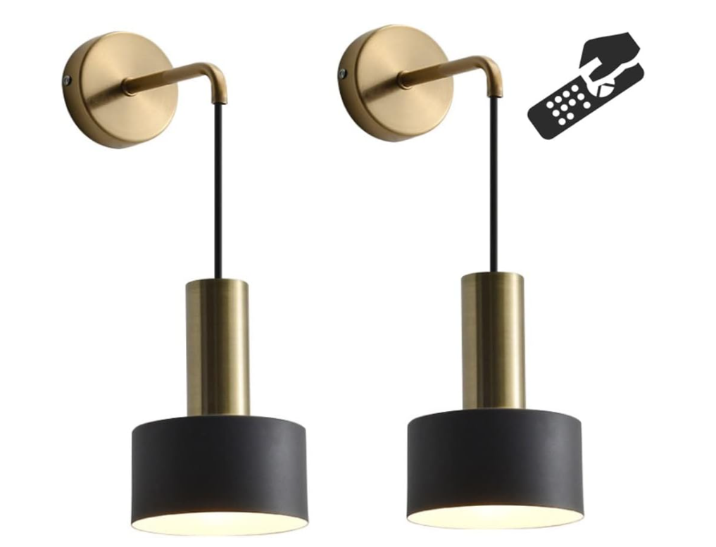 8128_1.png LED zidne lampe na baterije s daljinskim uprvljačem 2 kom - Image 1