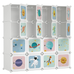 DIY Ormarić za odlaganje, za djecu, 16 kocki, 123x41x123