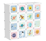 DIY Ormarić za odlaganje, za djecu, 16 kocki, 123x41x123 - Image 4