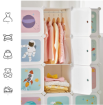 DIY Ormarić za odlaganje, za djecu, 16 kocki, 123x41x123 - Image 5