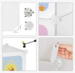 DIY Ormarić za odlaganje, za djecu, 16 kocki, 123x41x123 - Image 7