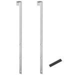 Set od 2 čelične kuke za vrata 1,2 x 2,2 x 32 cm