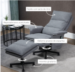 Električna Relax Masažna Fotelja sa Osloncem za Noge - Image 6