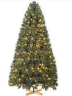Umjetno božićno drvce, 150 cm, jela s lampicama