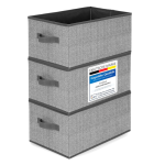 Set od 3 sklopive kutije za odlaganje, tkanina, 30x21x18c