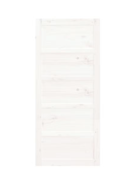 Vrata klizna Bijela 90x1,8x204,5 cm Puno Drvo Bor